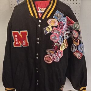 Black NBA Patch Jacket
